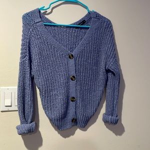 Moon & Madison blue cardigan size small